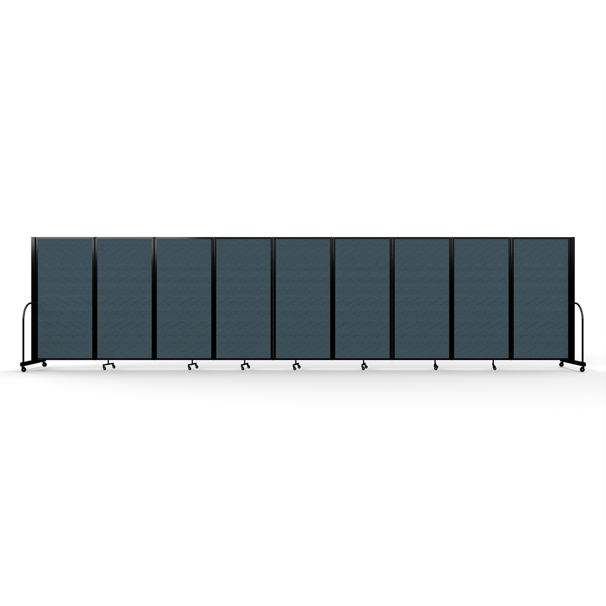 Screenflex Full Motion Divider — 6ft. x 25ft. 1in., Black Frame, Lake, Model# FSH-609-B-DB
